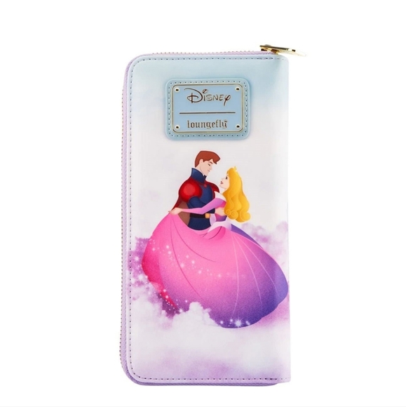 NWT Loungefly Disney Princess Sleeping Beauty Castle Wallet Zip Around - Picture 4 of 5